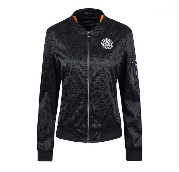 

baseball clothes womens designer winter jackets fashion ladies long sleeve street styles coat donna casual thick, Black;brown