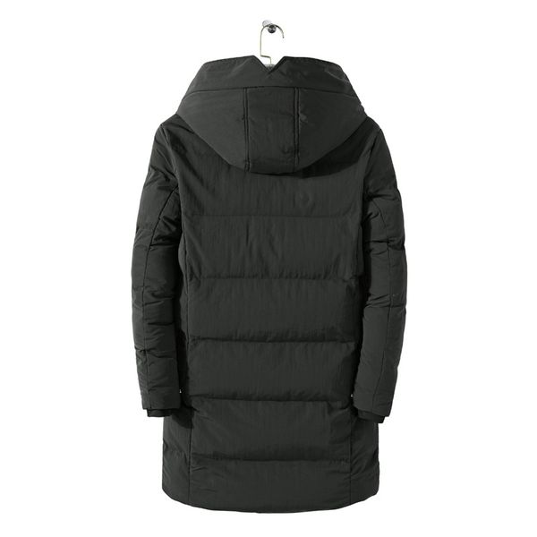 

2018 winter new style youth men's hooded cotton-padded clothes mid-length korean-style thick warm men's cotton-padded clothes ja, Black