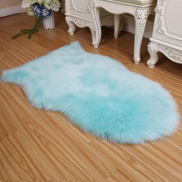 

artificial sheepskin fashion floor mat household bed practical sofa carpet bedroom hairy imitation wool covers living room