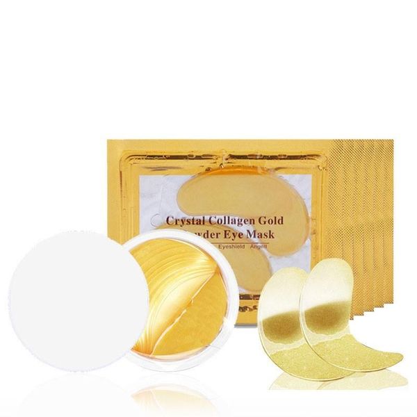 

2019 new new crystal collagen gold powder eye mask golden mask stick to dark circles ing