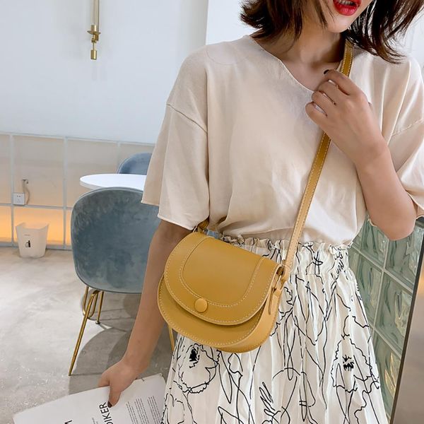 

women simple small shoulder bag mini saddle bag fashion ladies cross body bags luxury handbags messenger bags #20