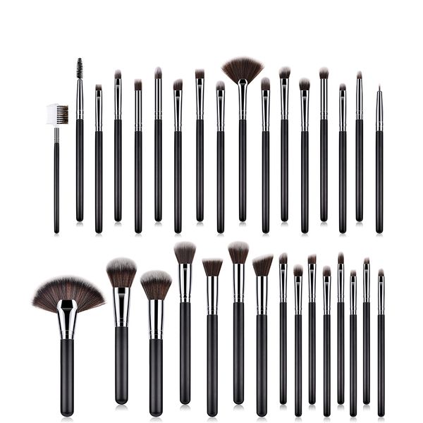 32 PCS Maquiagem Profissional Brushes Set Mulheres Masquerade Prom Party Ladies Cosmetic Face Powder Foundation Ocultação Blush Brush presente