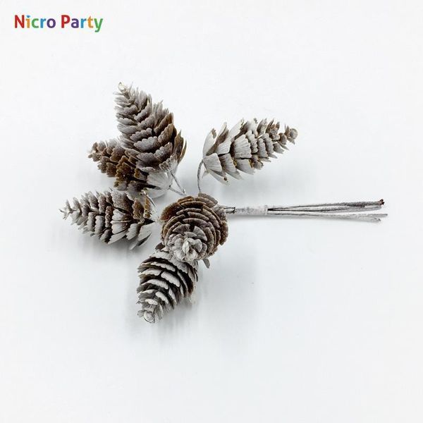 

nicro 6 10 pcs lot artificial flower fake plants pine branches christmas tree party decorations xmas tree ornaments #art32