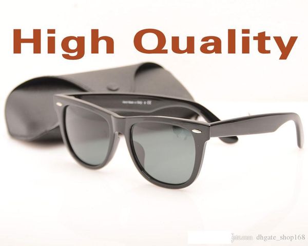 

glass lens for brand designer sun glasses classic women sunglasses plank sun glasses ray fashion man sunglasses with cases boxs, White;black