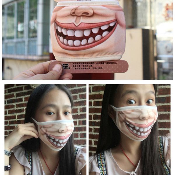 

fashion cotton dustproof mouth face mask 3d cartoon pig mask personality washable for women men face mouth masks party diy decor