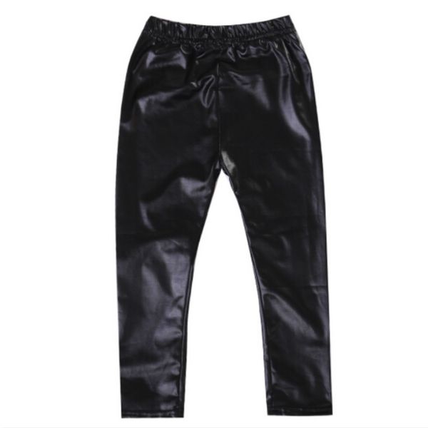 

focusnorm 2018 горячие ребёнки дети эластичный искусственного кожа pu тощий черные брюки брюки легинсы, Blue