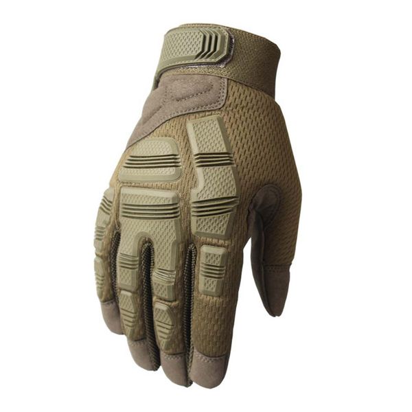 

1 pair men tactical gloves full finger combat gloves anti-slip hunting army paintball, Black