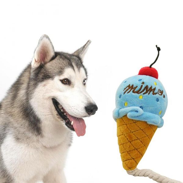 

ovely dog toy puppy squeak toy for small dogs pet cat toys chew ice cream play toys pet product blue dog training obedience