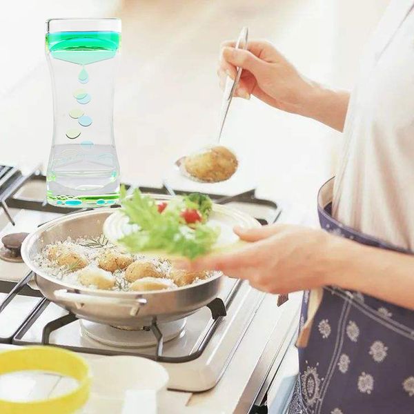 

hourglass sensory visual stimulation timer decompression water drop house decoration liquid hourglass gift stress reliever toys