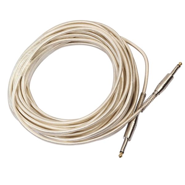 

15m 1/4'' jack 6.35mm mono male to male audio cable for electric guitar