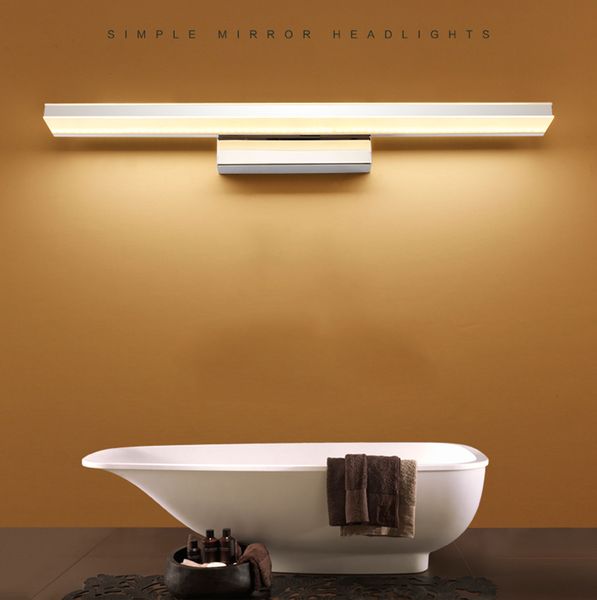 

mirror headlights acrylic 9/12w led mirror light luminous waterproof bathroom lighting modern wall light dressing table