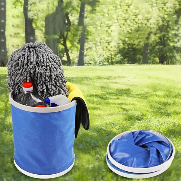 

car washing bucket oxford cloth car folding wash bucket multi-purpose folding live fish water storage
