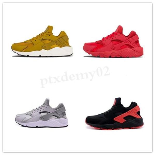 

новый воздух босиком huarache 1 женщины мужчины кроссовки run i тренер бег трусцой zapatos размер 36-45 eur tl03, Black;brown