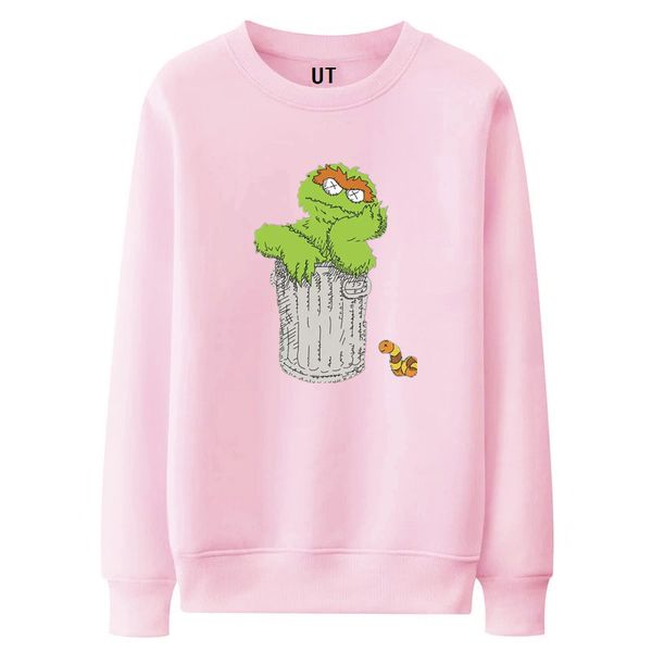 

hoodie kaws mens designer hoodies brand luxury sweatshirt fashion classic print womens sweater outdoor casual large size loose men s, Black