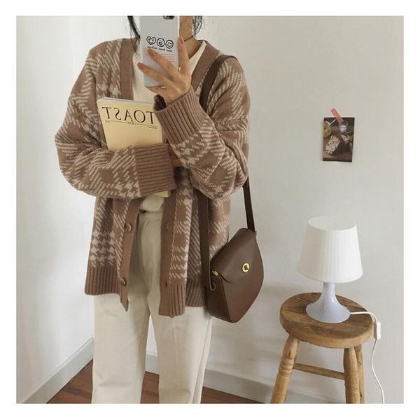 

new 2019 spring autumn winter women's sweaters korean style minimalist solid multi colors casual cardigan dd-168, White