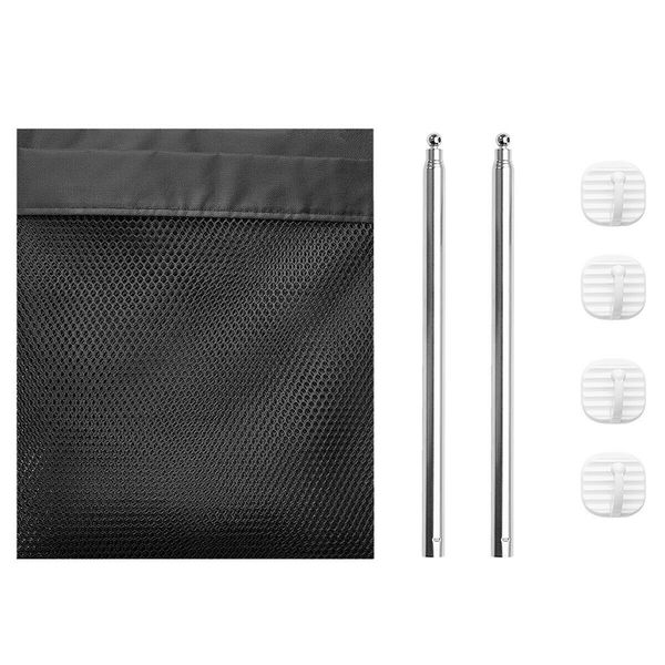 

guard pet gate stair enclosure foldable dog fence set cat with hook portable net safety protection insulated mesh durable