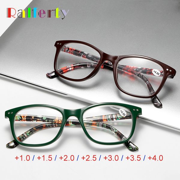

ralferty reading glasses women diopter glasses dioptric presbyopic eyeglasses +1.0 +1.5 +2.0 +2.5 +3.0 +3.5 +4.0 a6903, White;black