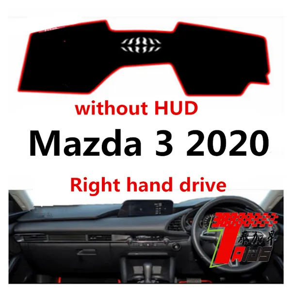 

taijs right hand drive car dashboard cover for 3 2020 without hud anti dust polyester fiber new fashion arrived car model