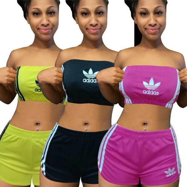 

женщины дизайнер tracksuit лето 2 piece set грудь wrap + шорты сплошного цвета письмо одежда мода bodycon s-2xl горячая одежда продажи 3212, Gray