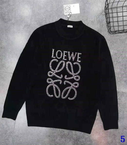 

mens designer sweater pattern beading style sweatshirts warm thick autumn winter brand sweater wool inside luxury women sweater5, White;black