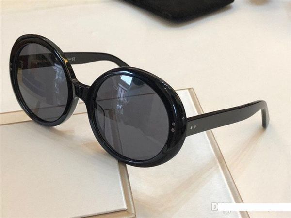 

new fashion designer women sunglasses 40065 round frame simple popular selling style uv400 protective eyewear with box, White;black
