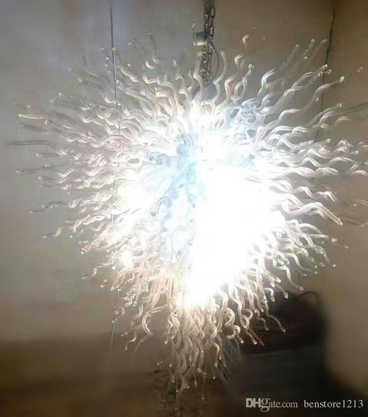 

modern hand blown glass crystal chandelier lighting l home decorative led pendant light for living room dining room