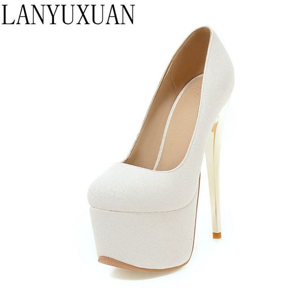 

big and small size sale 30-48 new fashion round toe women waterproof table high heels ladies wedding party shoes y-28, Black