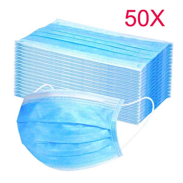

disposable face masks 3-layer dustproof mouth disposable anti virus protective face mouth masks influenza bacterial facial du
