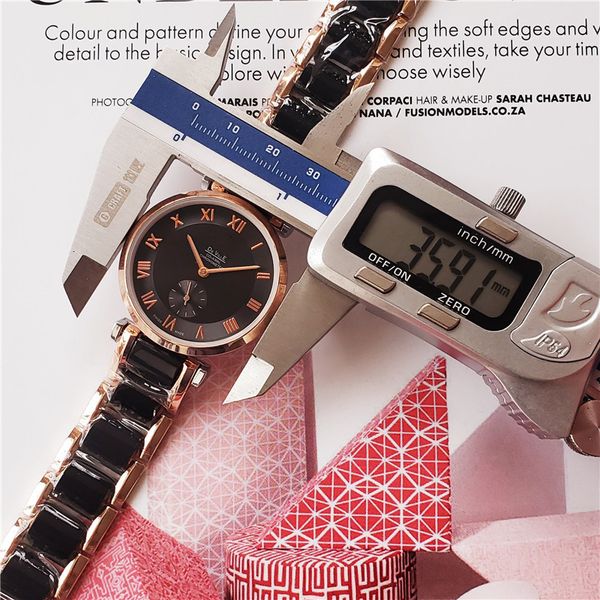 

popular women watch rose gold stainless steel lady watch quartz designer watch girls gifts wholesale relogio masculine, Slivery;brown