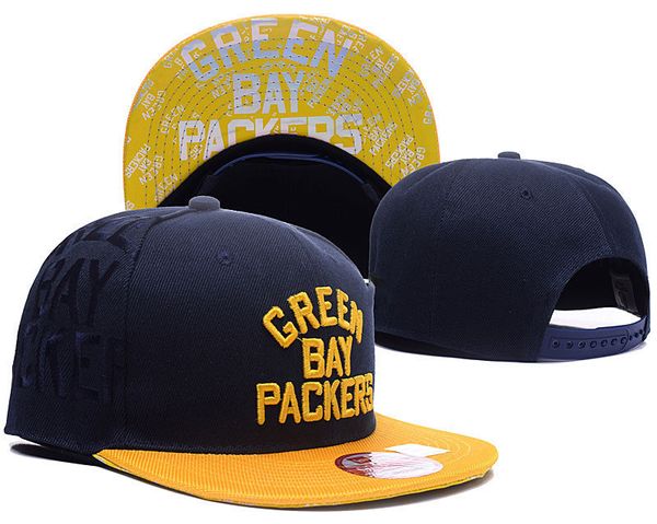 

Высочайшее качество Зеленые регулируемые шапки Bay Packers Вышивка логотипа Snapback All Tea