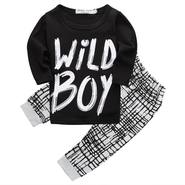 

2016 autumn baby boy clothes long sleeve + pants 2pcs sport suit baby clothing set newborn infant clothing, White