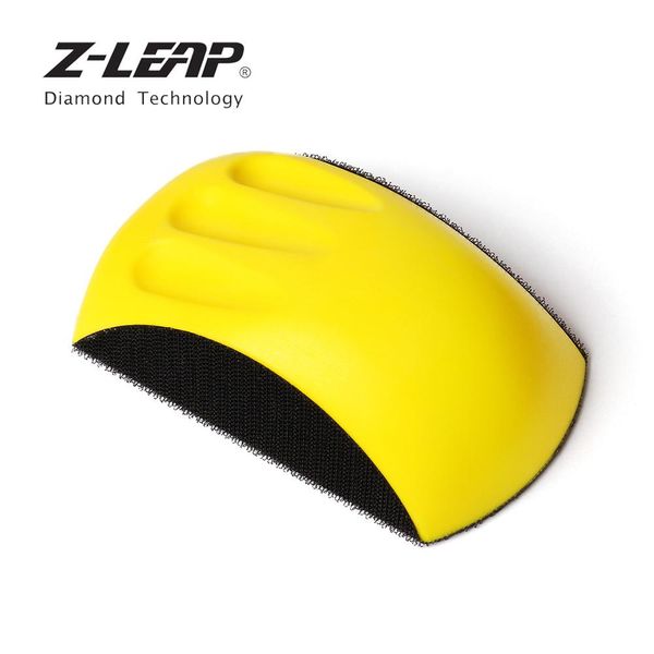 

z-leap 1pc 5"/6" sanding disc holder sandpaper backing polishing pad mouse shaped hand grinding block hook & loop abrasive tool