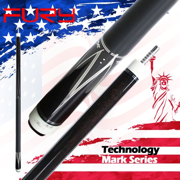 

fury official gc-3 pool cue 13mm tiger tip half technologia taco billar ste maple shaft billiard cue 8 teeth joint stick