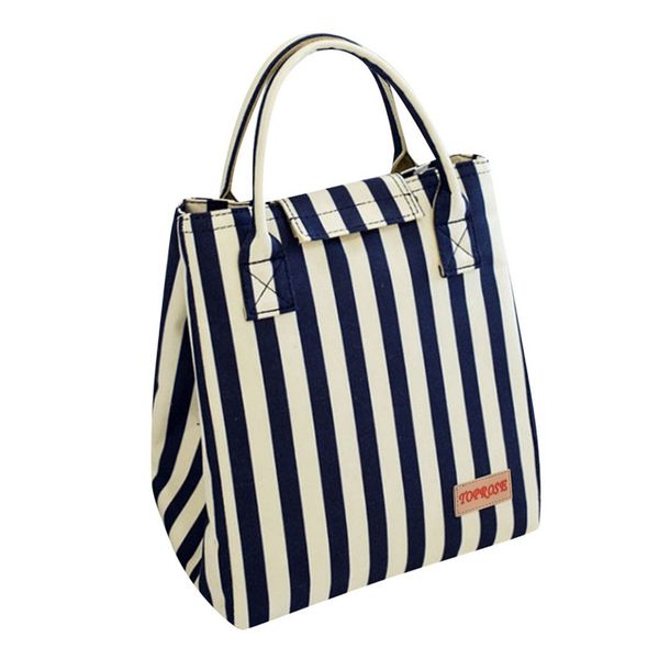 

ocardian lunch bag thermal bag caixa termica insulation bags waterproof oxford striped cold insulation bags aluminum g0808#10, Blue;pink
