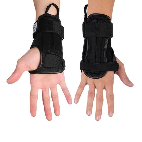 

sports wrist support protector protective pad motorcycle skiing wrist support sportswear s m l, Black;red