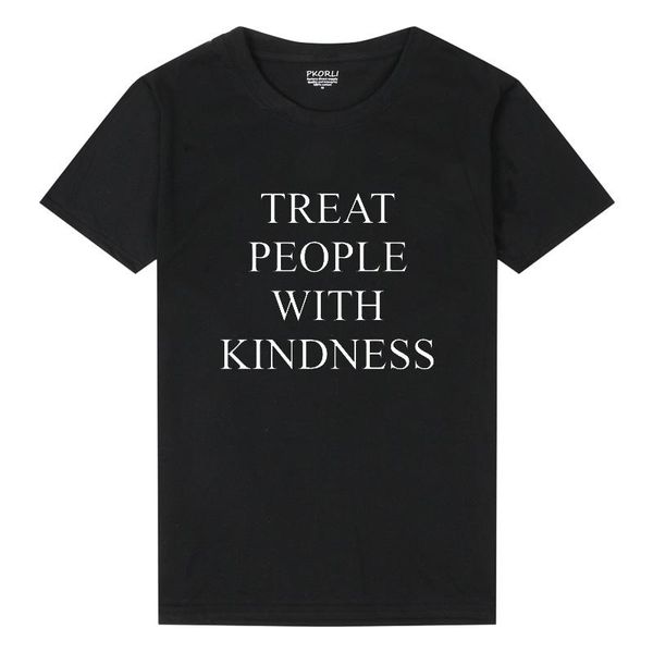 

o-neck harry styles treat people with kindness t-shirt women fashion letter printed t shirt femme asual yellow tee female tee quality, White