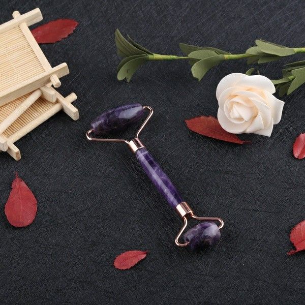 

новый продукт высокое качество сертифицированный удаление морщин лицо фиолетовый кристалл нефрит rollerguasha выскабливание инструмент масса