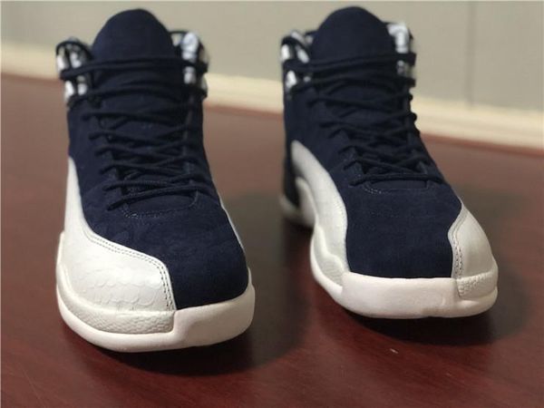 

wholesale 2020 12 international flight 12s tokyo japan men casual shoes college navy 130690 -445 real carbon fiber sports sneakers, Black