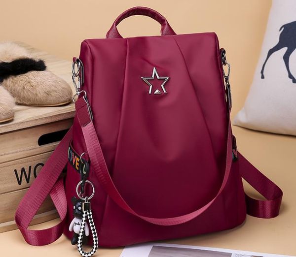 

backpack women 2020 newset fashion new version of the trendy oxford cloth canvas single shoulder dual-purpose travel backpack