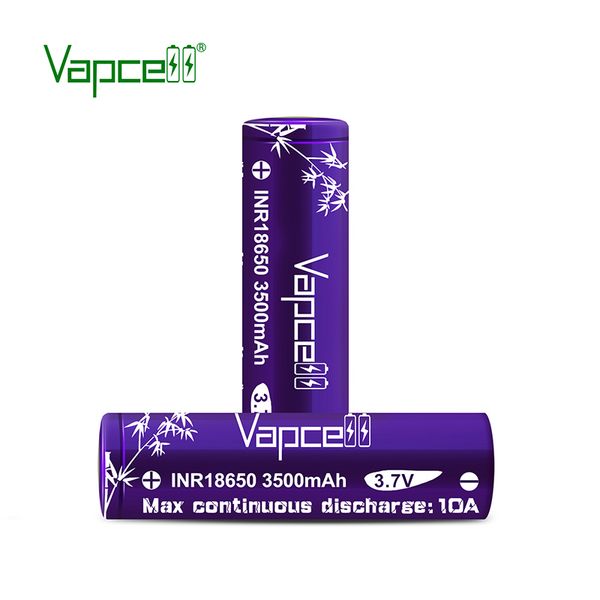 

vapcell 18650 3500mah 10a rechargeable battery for box mod and flashlight ing