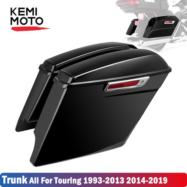 

motorcycle bag hard saddlebags saddle bag trunk for touring road king street electra glide ultra 1993-2013 2014-2018