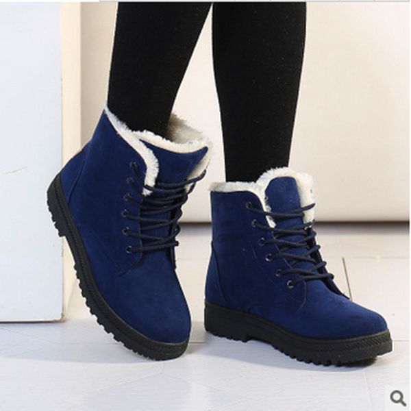 

shoes snow boots for women leather booties low heels booties luxury designer lace up round toe wedge rubber fashion ankle large, Black