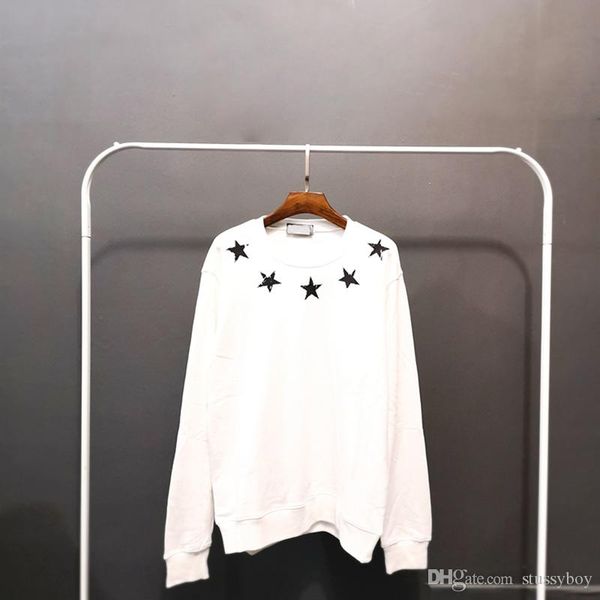 

роскошные мужские конструктора hoodie jacket mens конструктора высокого качества печати star sweashirt мужчины женщины пуловер длинные рукав, Black