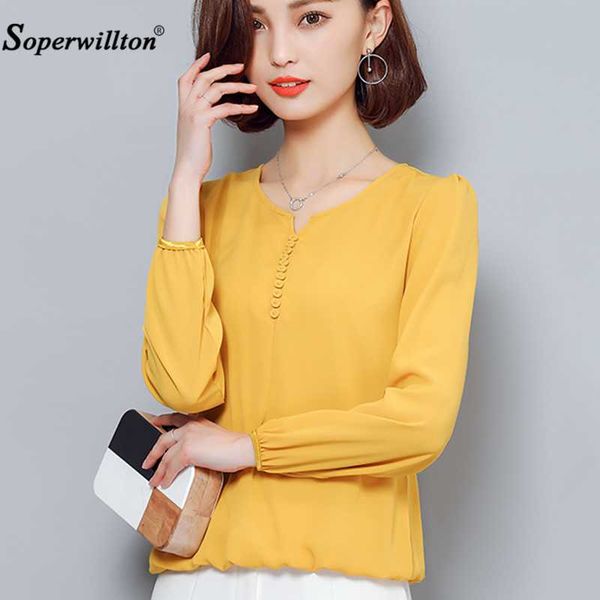 

женские блузки fg рукавом v-образным вырезом шифон блузка рубашка корейский повседневная сыпучие плюс размер -4xl элегантные вершины ladies, White