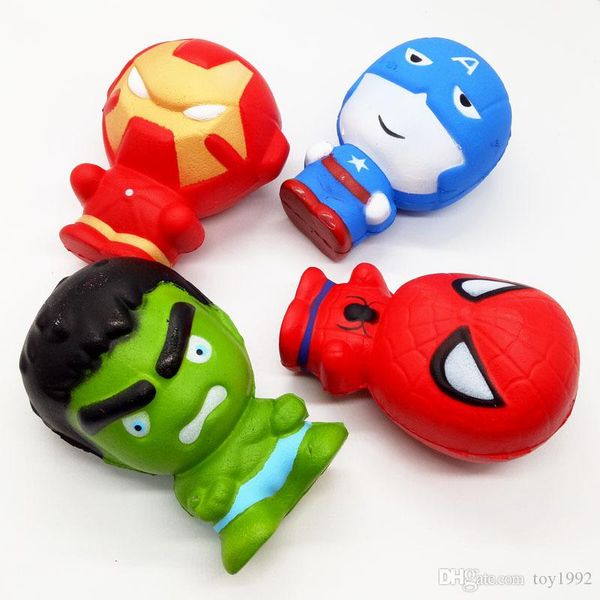 

медленный отскок squishy капитан америка маленький гринман pu пены игрушка медленно растет сожмите милый сотовый телефон ремень подарок для
