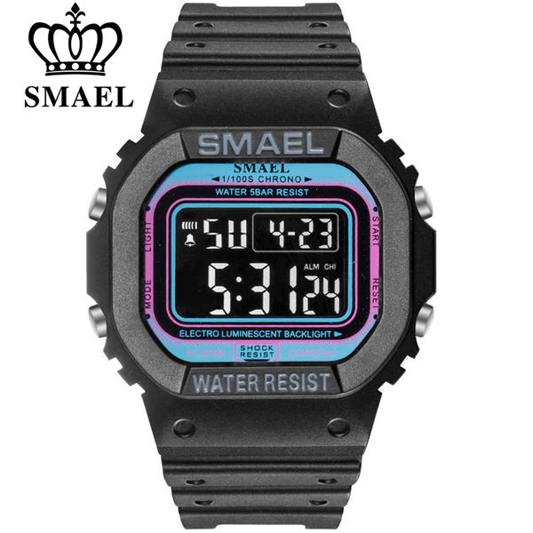 

SMAEL Rectangle Digital Watches Men Sports Watch Military Army Camouflage Wrist Watch Men Electronic Watch Male reloj hombre