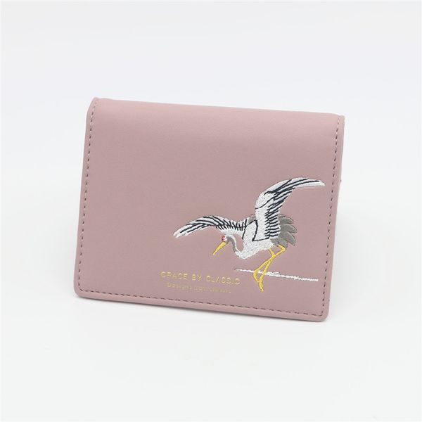 

western auspicious women wallet red pink female purse hasp women card holder with embroidery pretty money bag, Red;black