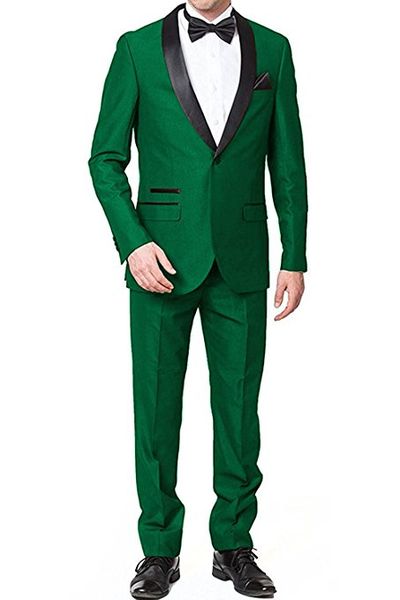 

custom made groomsmen green groom tuxedos shawl black lapel men suits wedding man bridegroom blazer (jacket + pants + tie) l268, Black;gray