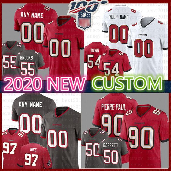

custom 2020 tampa jersey bay antoine winfield jr. buccaneers tristan wirfs john lynch lavonte david shaquil barrett derrick brooks alstott, Blue;black