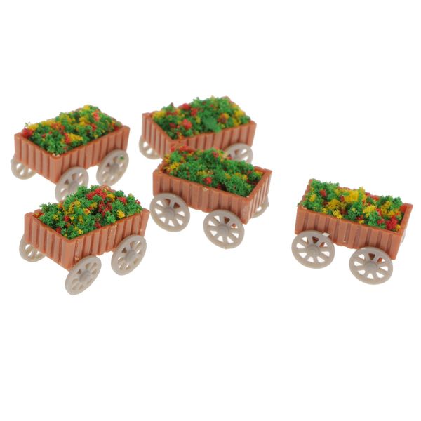 

5pcs model float flowerbed park garden railway border parterre 1:75 ho scale